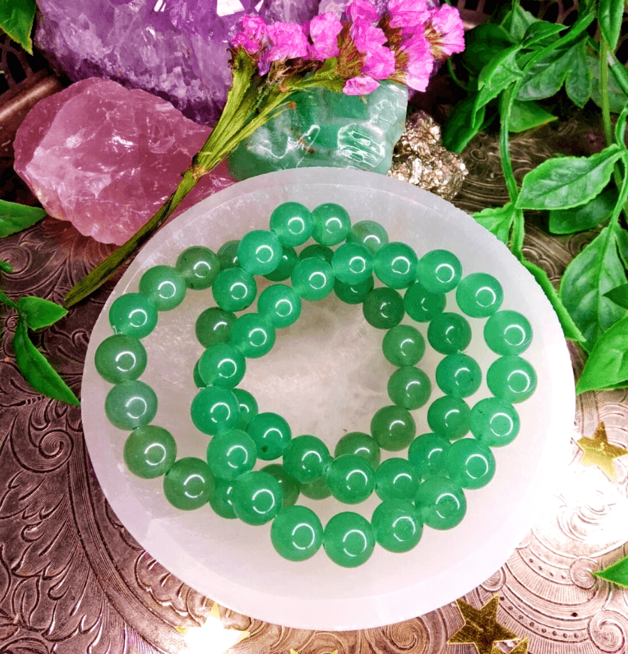 Green Aventurine Bracelet For Luck - Spirit and Stardust
