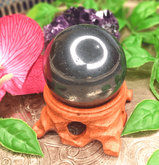 Hematite Crystal Sphere - Spirit and Stardust
