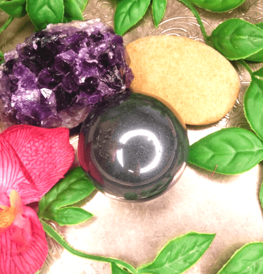 Hematite Crystal Sphere - Spirit and Stardust