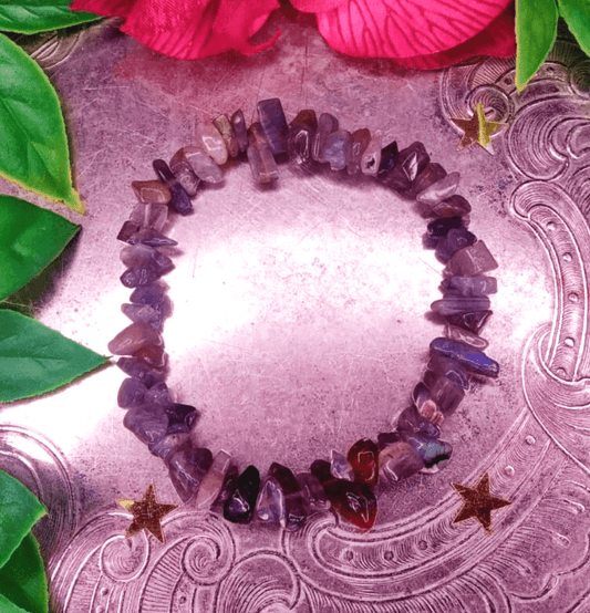 Labradorite Crystal Chip Bracelet For Spiritual Connection - Spirit and Stardust