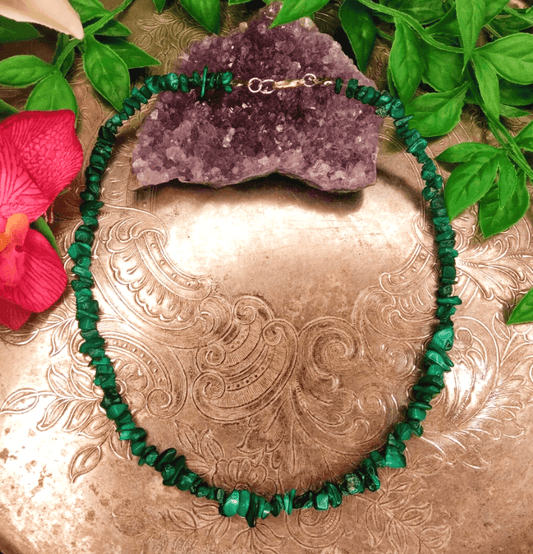 Malachite Chip Necklace - Spirit and Stardust