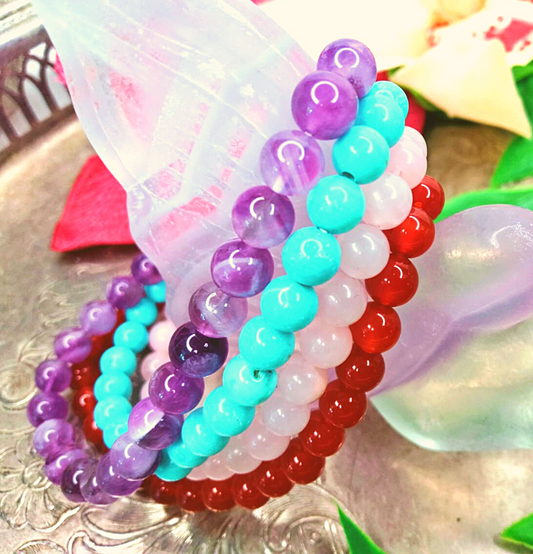 Holistic Harmony Energy Bracelet Set (6mm)