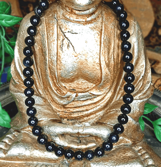 Shungite Crystal Bead Necklace - Spirit and Stardust