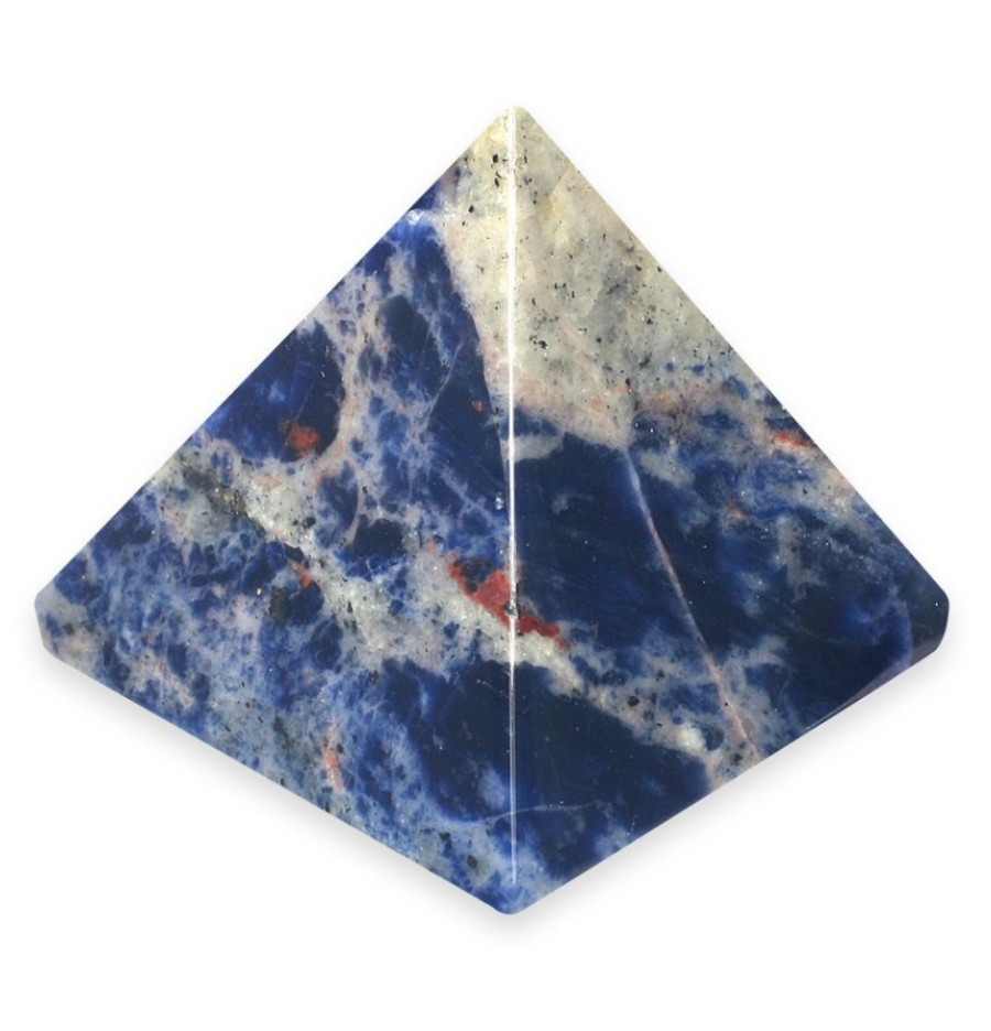 Sodalite Crystal Pyramid