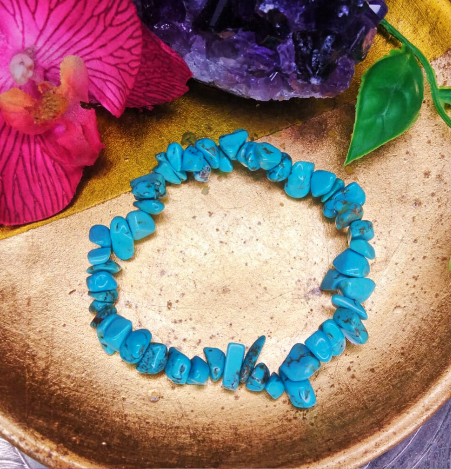 Turquoise Crystal Chip Bracelet For Renewal