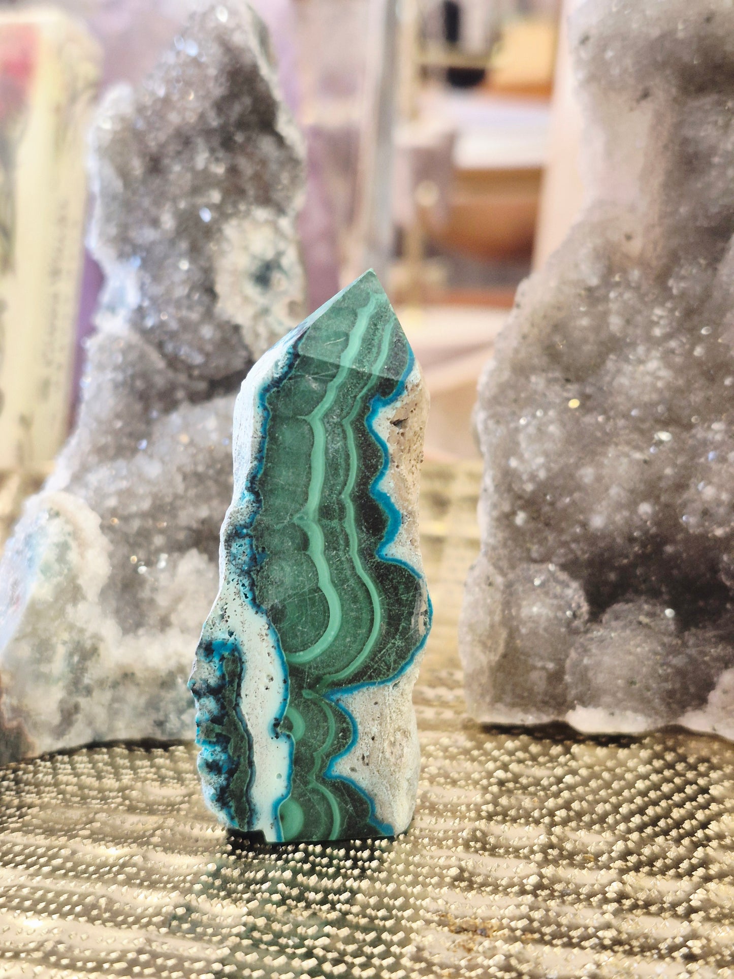 Malachite Chrysocolla Tower 36g (MCT36)