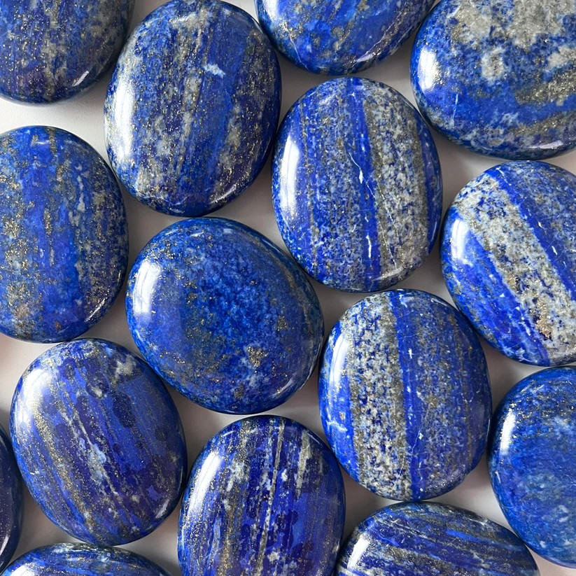 Lapis Lazuli Palm Stone For Wisdom