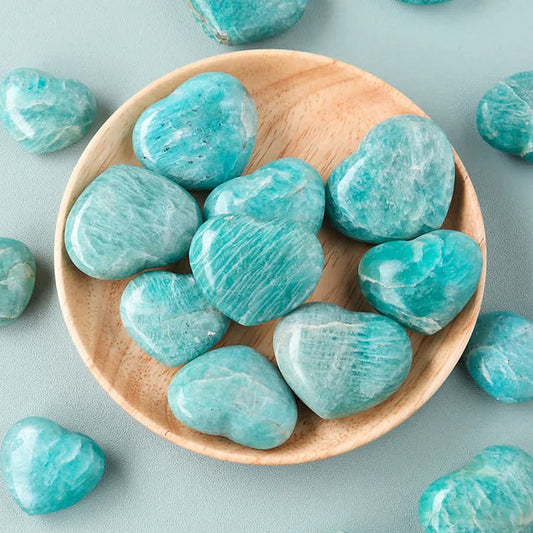 Amazonite Crystal Heart