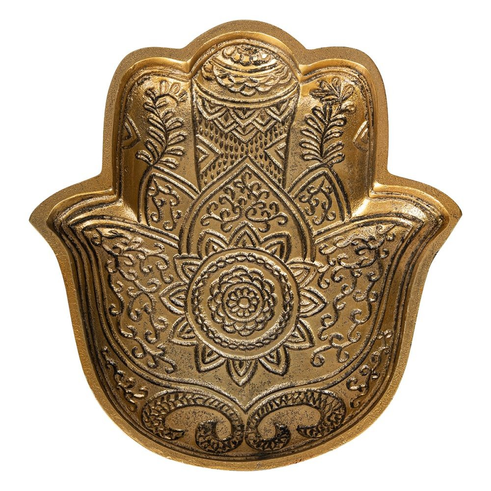 Aluminium Bowl - Hamsa Hand 25cm x 22cm x 3cm