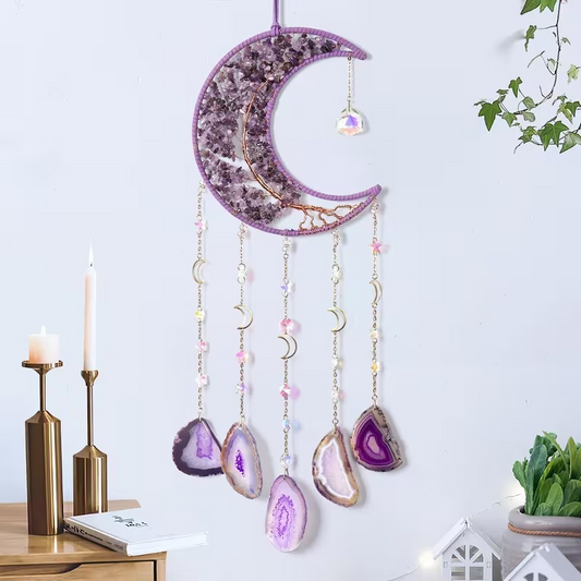 Agate Moon & Tree of Life Dream/Sun Catcher
