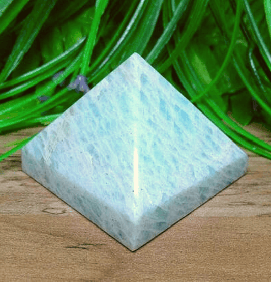Amazonite Crystal Pyramid - Spirit and Stardust