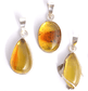 Amber Silver Pendant - Spirit and Stardust