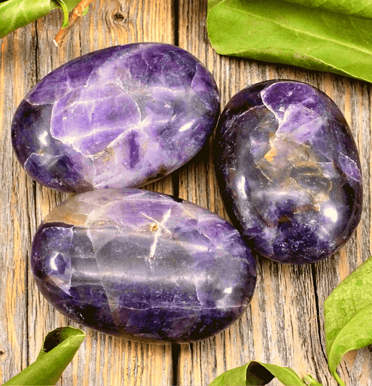 Amethyst Palm Stone For Manifestation - Spirit and Stardust