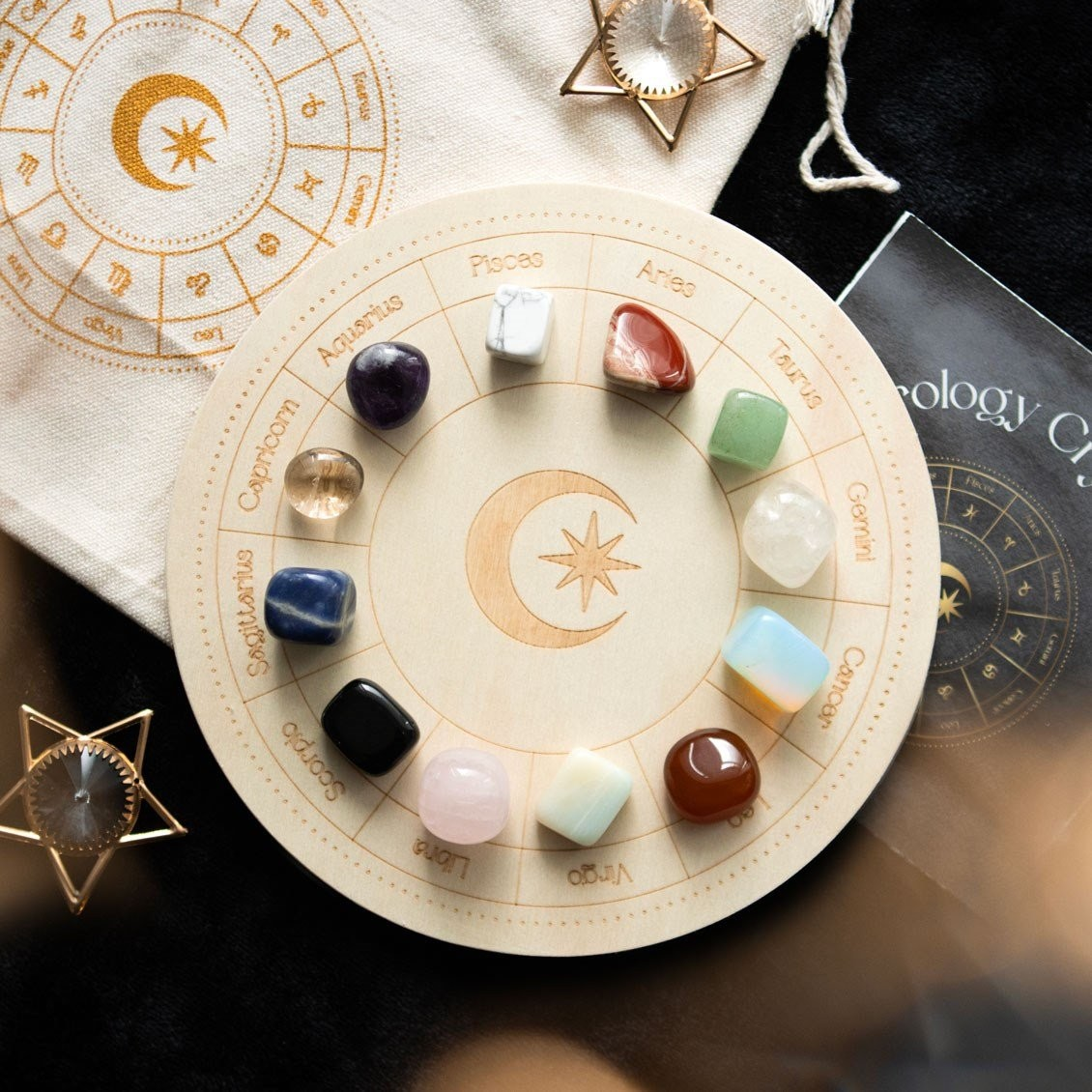 Astrology Crystal Grid Set