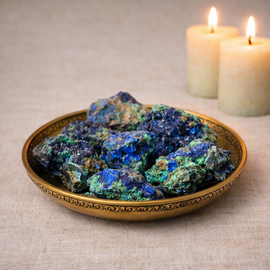 Raw Azurite Malachite: The Stone for Transformation & Insight