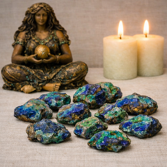 Raw Azurite Malachite: The Stone for Transformation & Insight
