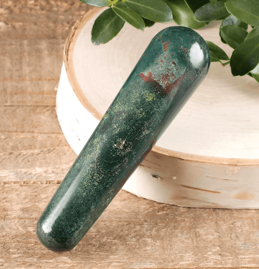 Bloodstone Massage Wand (Round) - Spirit and Stardust