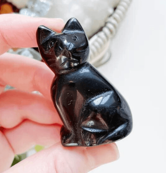 Carved Crystal Cats - Spirit and Stardust