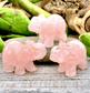 Carved Crystal Elephants - Spirit and Stardust