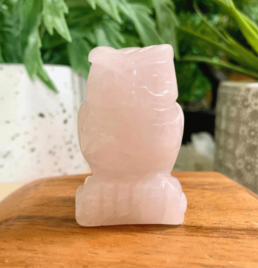Carved Crystal Owls - Spirit and Stardust
