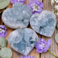 Celestite Cluster Heart (Medium)