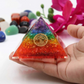 Chakra Crystal Orgonite Pyramid