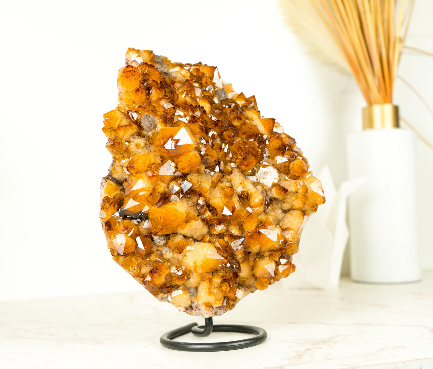Citrine Cluster on Metal Stand (1 - 2 Kgs)