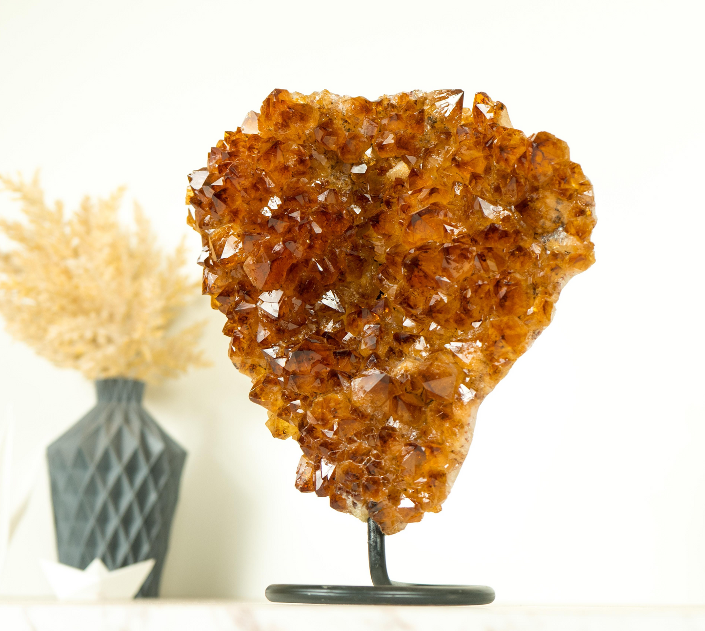 Citrine Cluster on Metal Stand (1 - 2 Kgs)