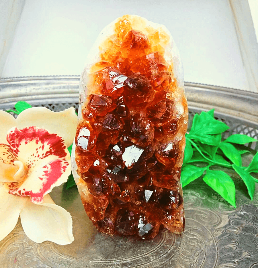 Raw Citrine Standing Cluster (1kg) - Spirit and Stardust