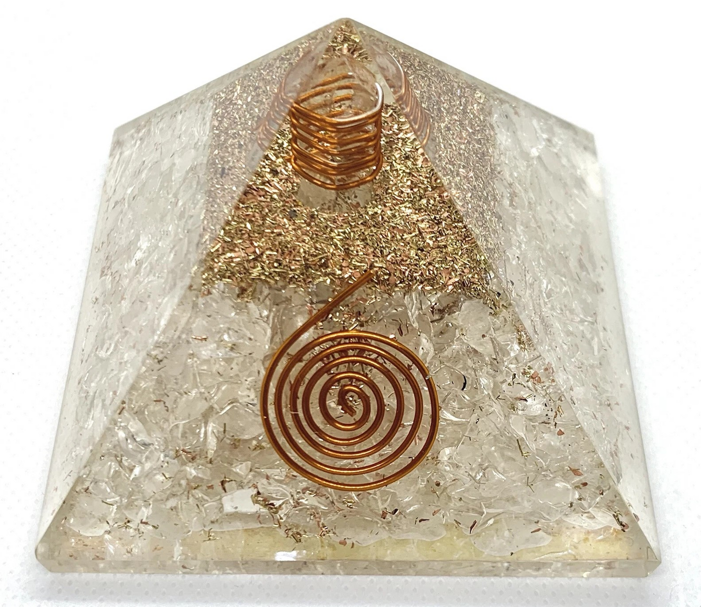 Clear Quartz Orgonite Pyramid
