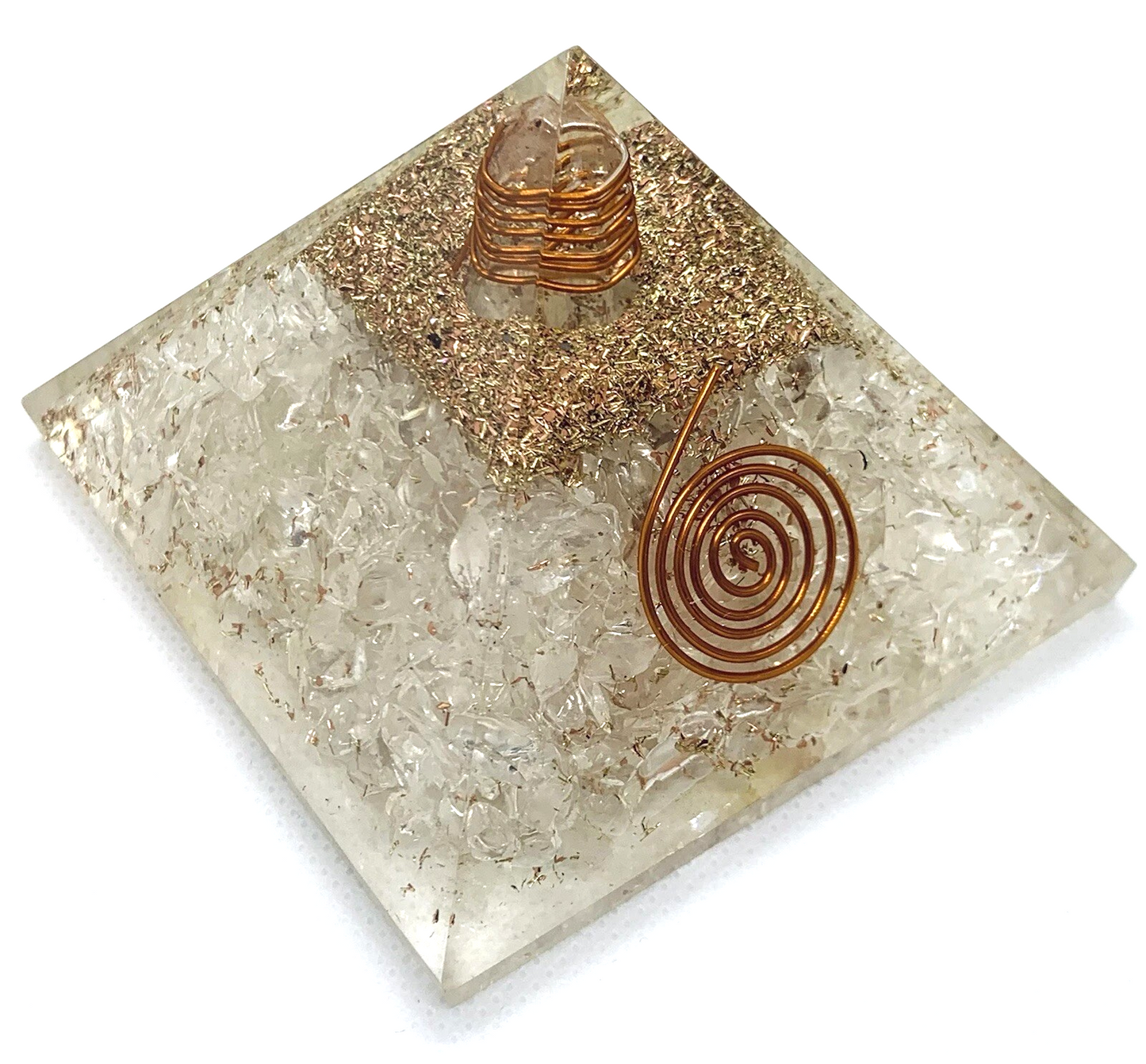 Clear Quartz Orgonite Pyramid