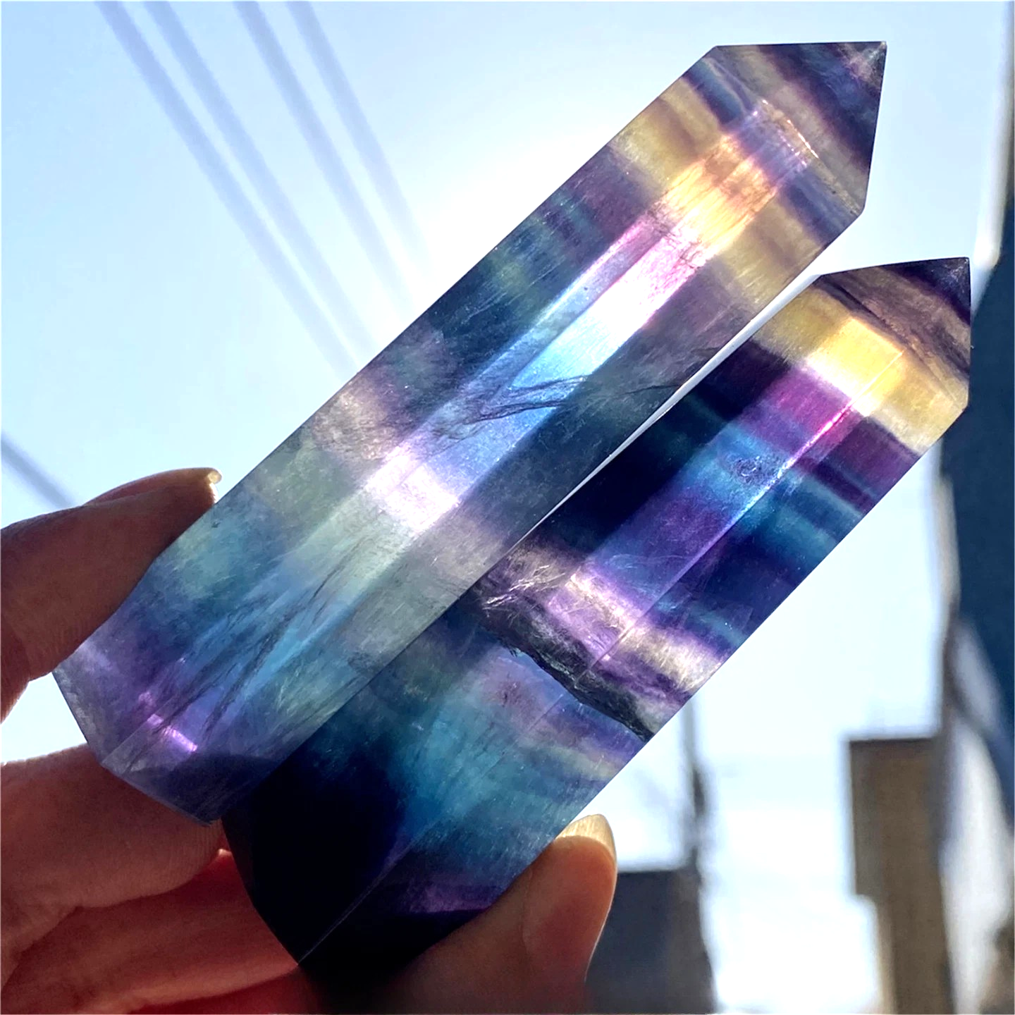Rainbow Fluorite Tower