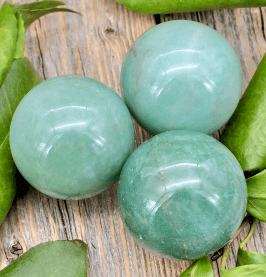 Green Aventurine Crystal Sphere - Spirit and Stardust