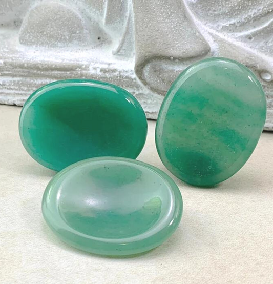 Green Aventurine Crystal Worry Stone