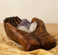 Wooden Hand Bowl - Large (20cm x 13cm)