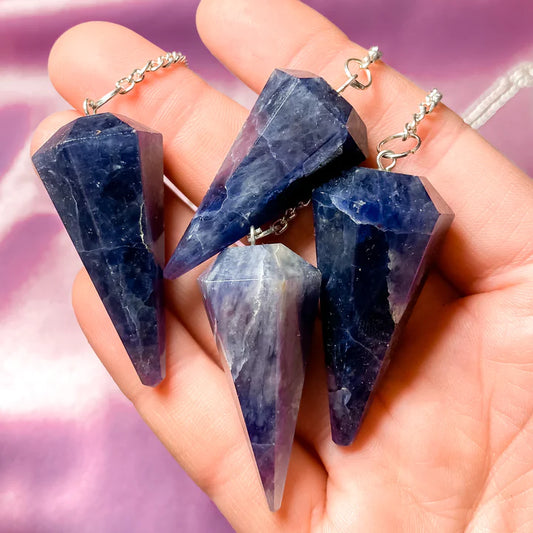 Iolite Hexagon Pendulum