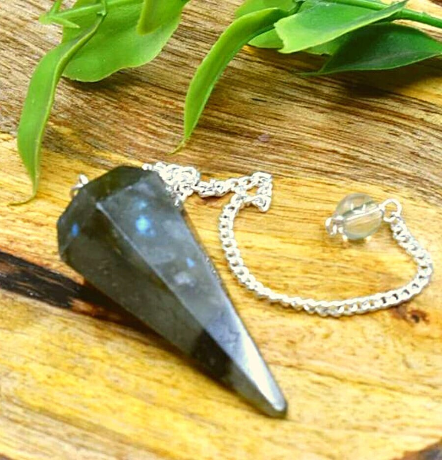 Labradorite Hexagon Pendulum