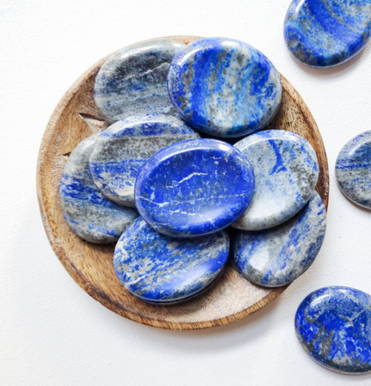 Lapis Lazuli Crystal Worry Stone