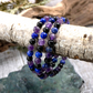 Lapis Lazuli, Amethyst & Tourmaline Bracelet For Strength & Protection (8mm)