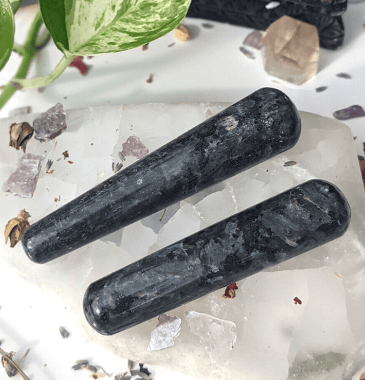 Larvikite Massage Wand (Round) - Spirit and Stardust
