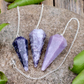 Lepidolite Hexagon Pendulum