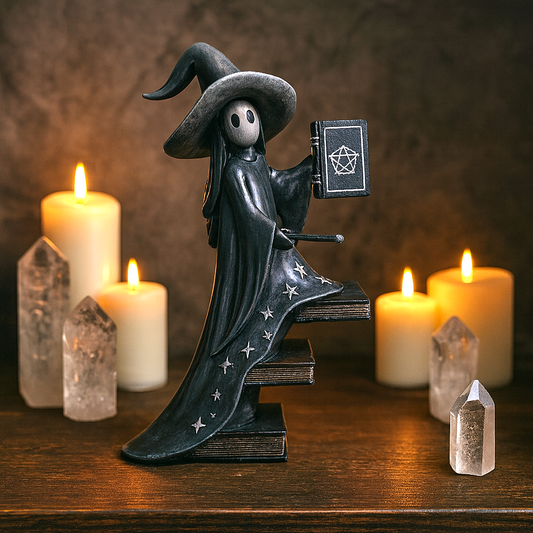 Little Souls Luna Witch with Books Figurine (15cm)