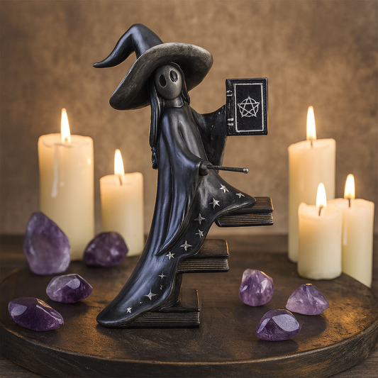 Little Souls Luna Witch with Books Figurine (15cm)