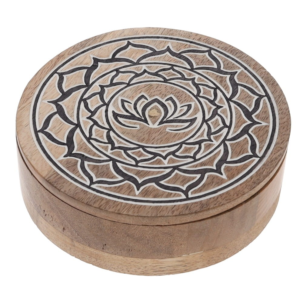 Lotus Wooden Grid Box