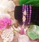 Handmade 108 Mala Necklace (Amethyst)