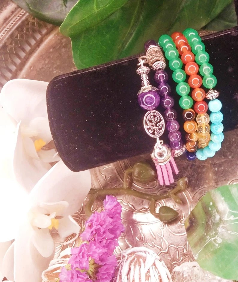 Handmade 108 Mala Necklace (Chakra)