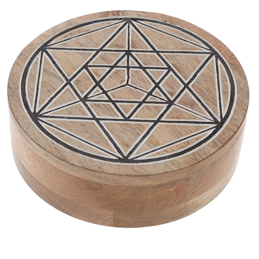 Metatron Wooden Grid Box