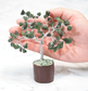 Green Aventurine Mini Gemstone Tree With Timber Base - Spirit and Stardust