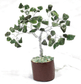 Green Aventurine Mini Gemstone Tree With Timber Base - Spirit and Stardust