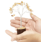 Citrine Mini Gemstone Tree With Timber Base - Spirit and Stardust